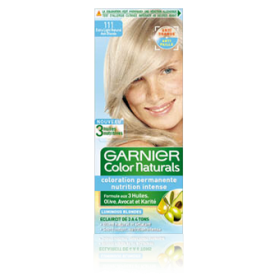 Краска для волос Колор Нейчералс 111 (оттенок Суперосветлящий платиновый блонд) Гарньер - отзыв о стойкости цвета и закрашивании седины.