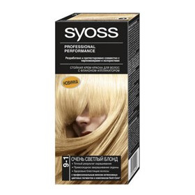 Краска для волос SYOSS Color (оттенок 9-1 Очень Светлый Блонд)