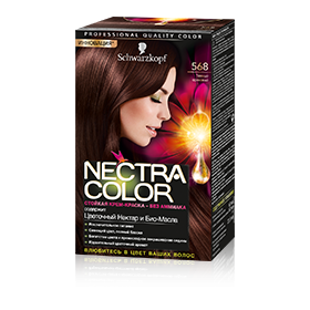 Оттенок Nectra Color 568 Schwarzkopf - цвет и стойкость