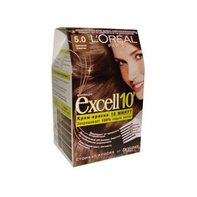 Краска для волос L'OREAL Excell 10 (оттенок 5.0 Светлый каштан)