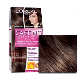 Краска для волос Лореаль Casting Creme Gloss (оттенок 513 Морозное капучино) - отзыв, цвет, стойкость