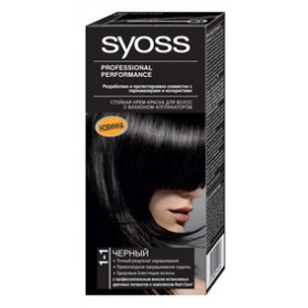 Краска для волос SYOSS Color (оттенок 1-1 Черный)