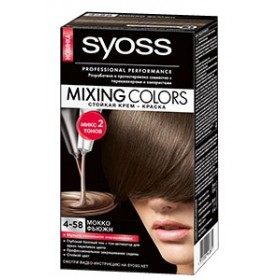 SYOSS Mixing Colors 4-58 (цвет Мокко Фьюжн) - отзыв о стойком оттенке