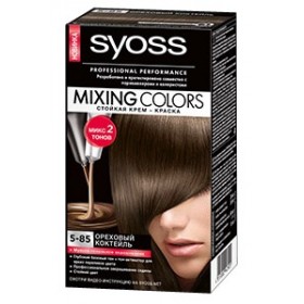 Оттенок Mixing Colors 5-85 Ореховый коктейль от Syoss - отзыв о стойкости цвета