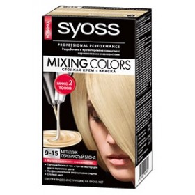 Миксинг Колорс 9-15 цвет Металлик Серебристый блонд от Сьес - отзыв о стойкости оттенка